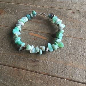 Aventurine Gemstone Chip Bracelet